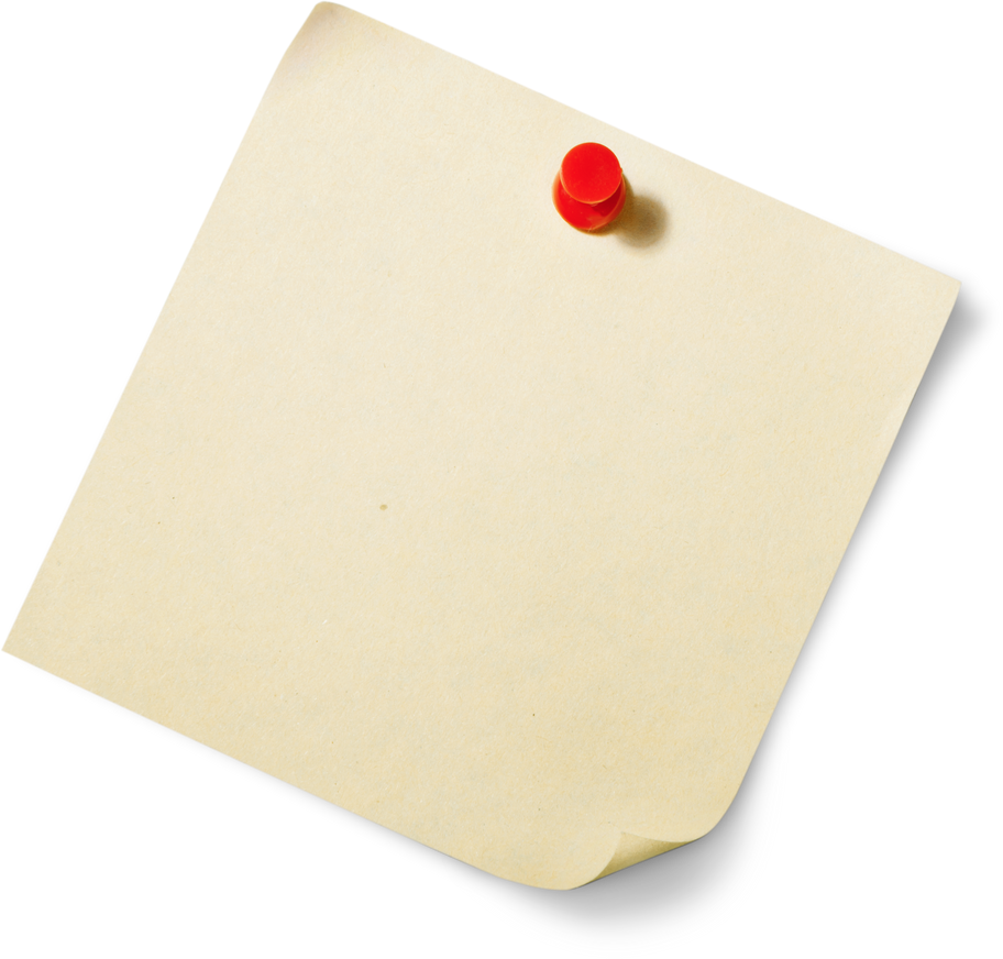 Blank Note Paper with Pin